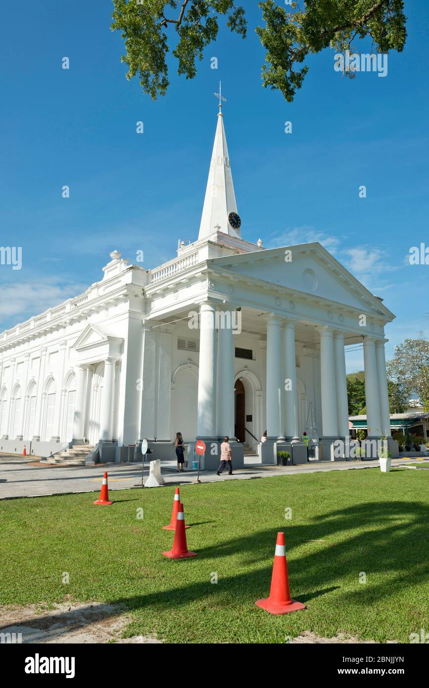 Malaysia,Malaisie,île,Insel,Insel,Penang,Malacca,ville,Stadt,Stadt,George Town,vielle ville,Altstadt,Altstadt,église,Kirche,Kirche,St. George Kirche, U Stockfoto