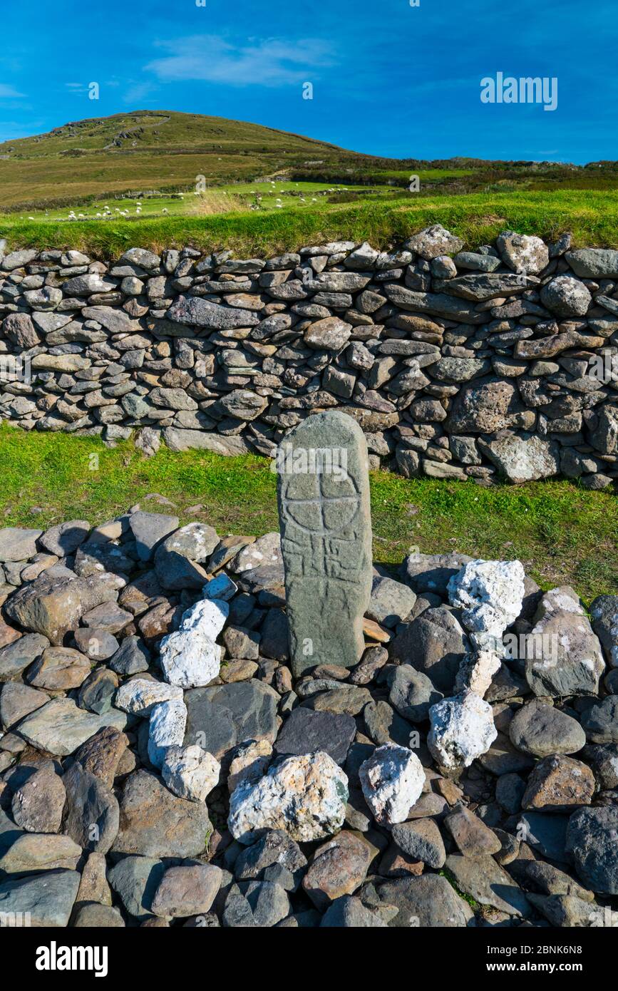 Gallarus Oratory, Dingle Village, Dingle Peninsula, County Kerry, Irland, Europa. September 2015. Stockfoto