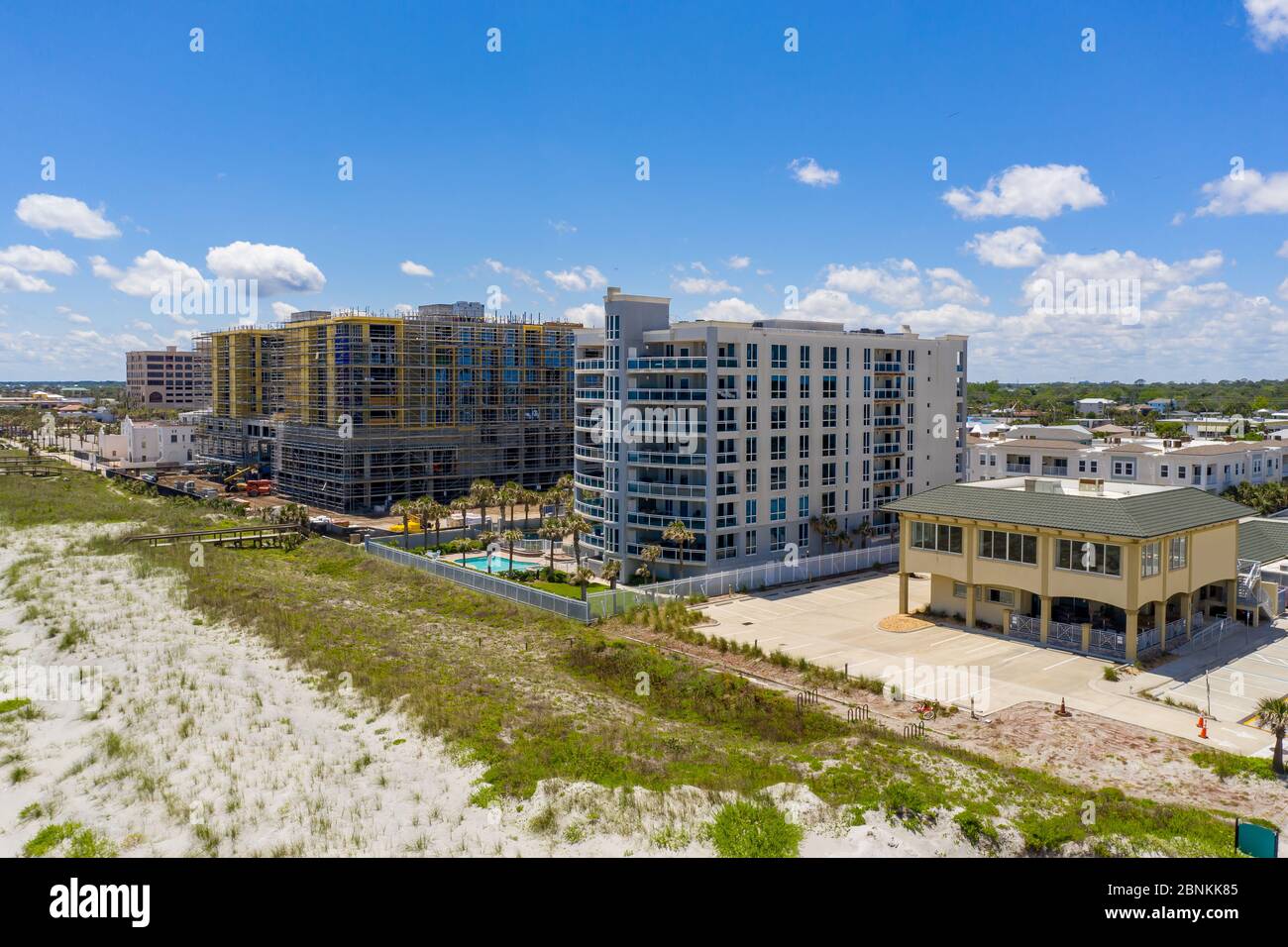 Strandwohnungen Jacksonville Beach FL Stockfoto