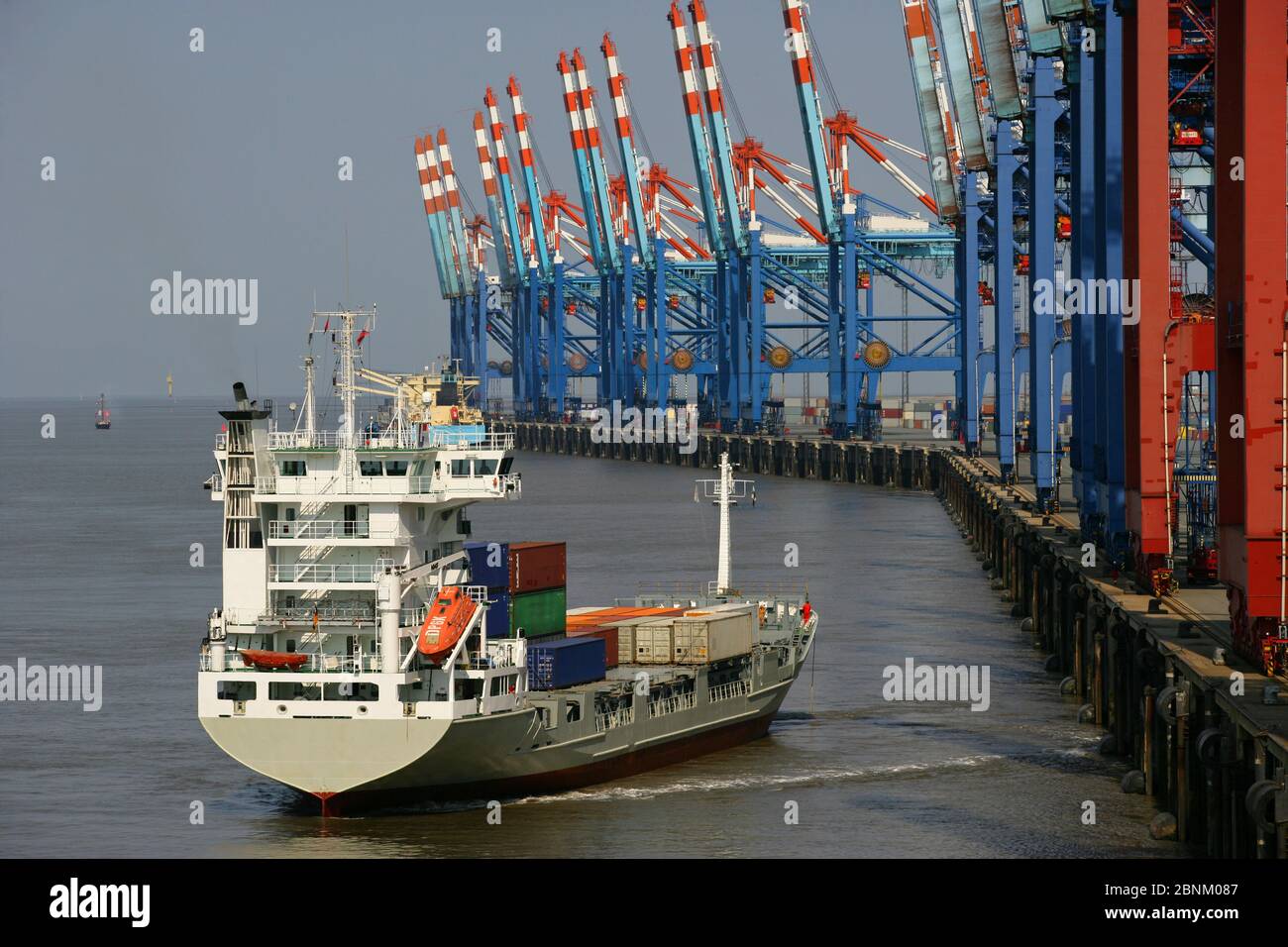 Container Terminal in Bremerhaven, Bremen, Deutschland Stockfotografie