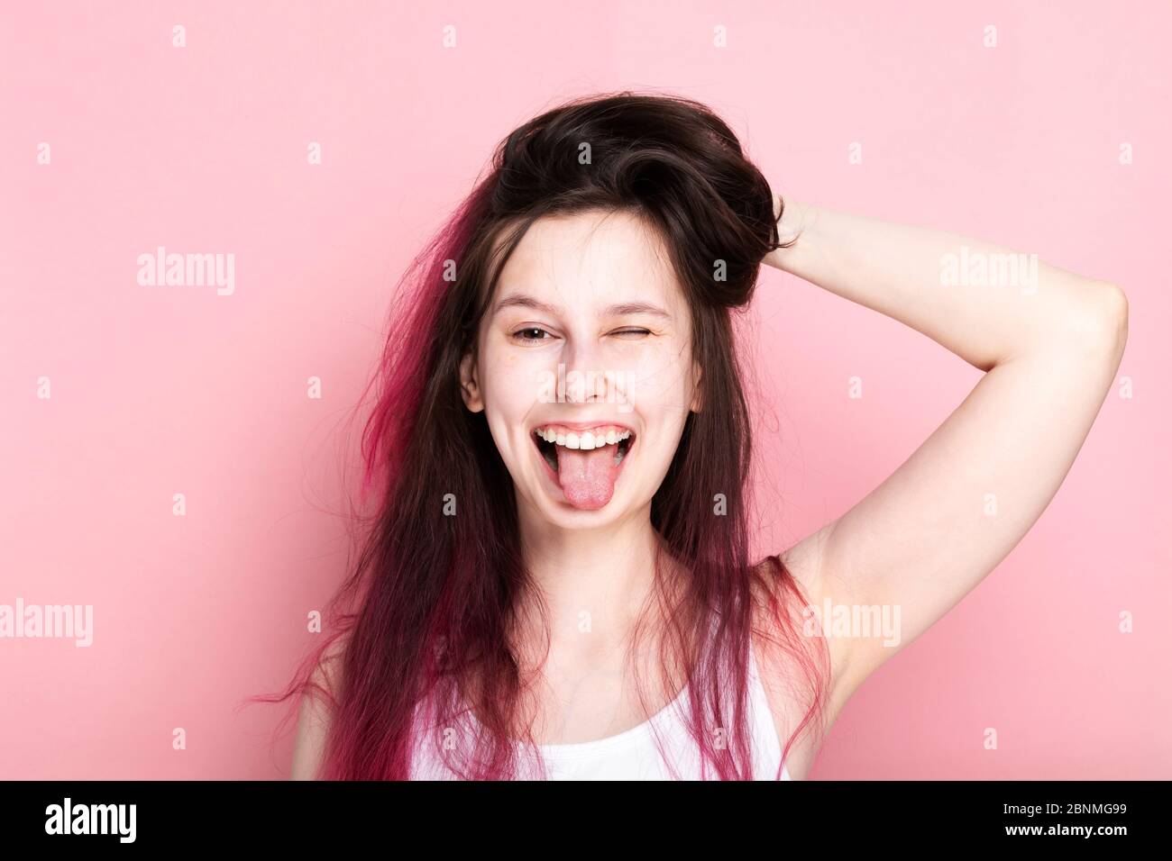 Gefühl Von Haare Auf Der Zunge www.alamy.de