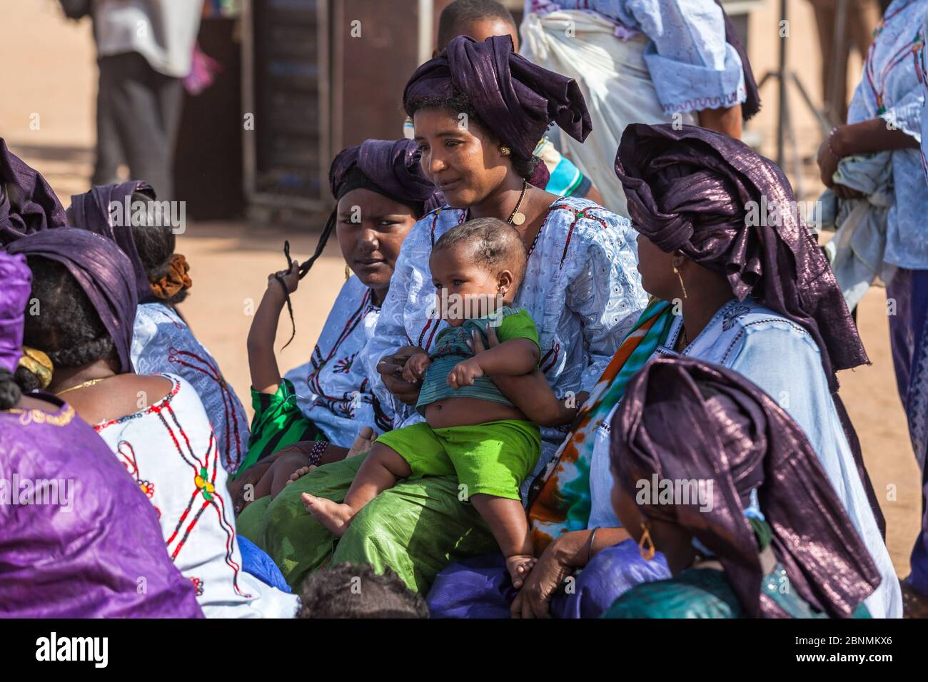 Tuareg Frauen auf Nomadenfest in der Sahara Wüste Stockfoto