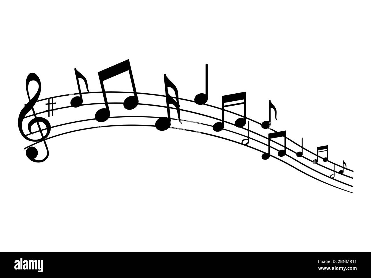 Musikalische Note Notenset Treble Notenschlussel Musiker Konzept Vektor Isoliert Auf Transparentem Hintergrund Illustration Von Musik Sound Stockfotografie Alamy