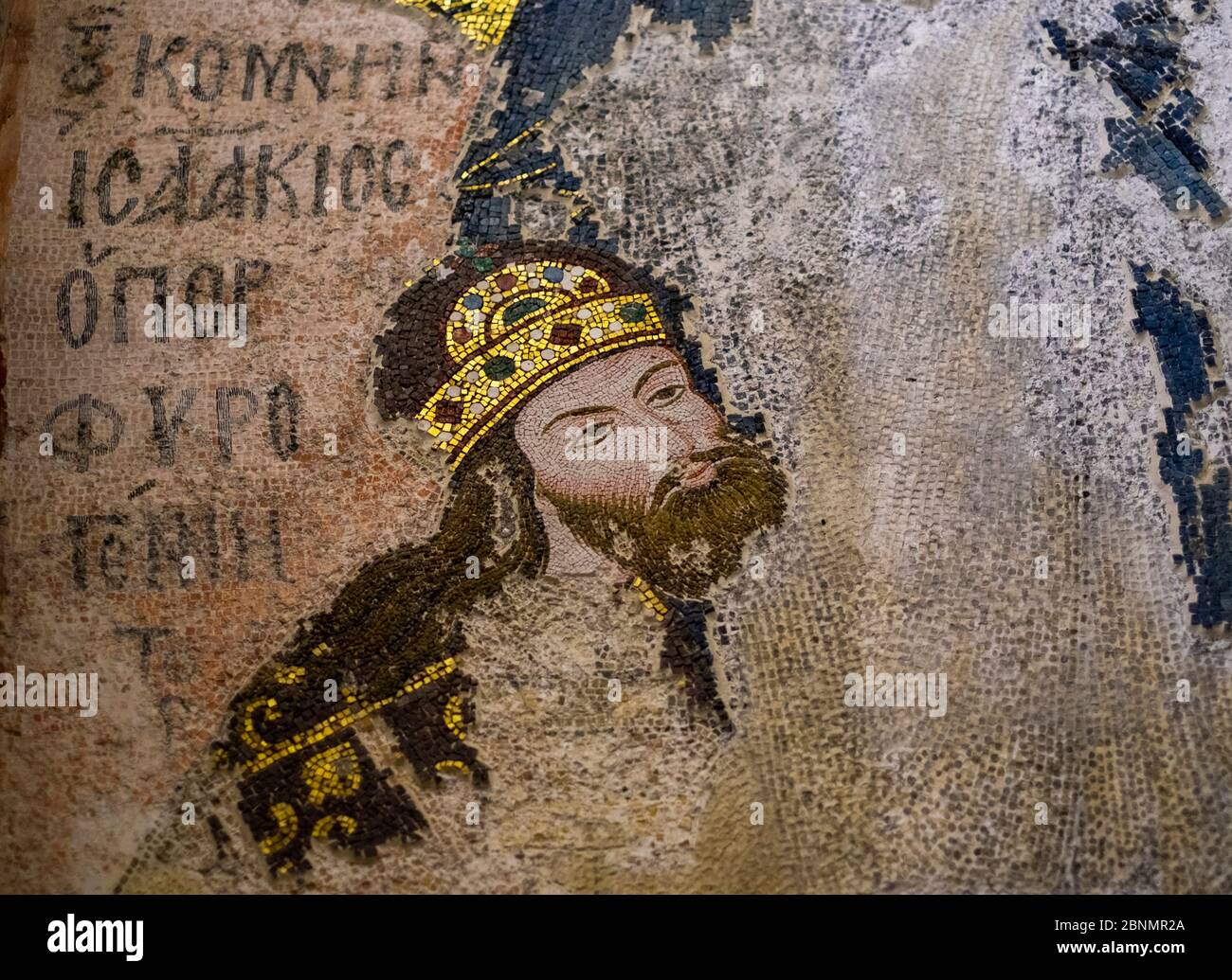 Constantine VII Porphyrogenitus Mosaik bei Aghia Sophia. Istanbul, Türkei Stockfoto