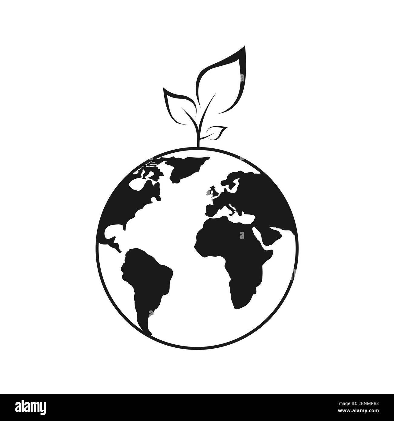 World plant umweltfreundliche Umwelt Vektor Illustration Stockfoto