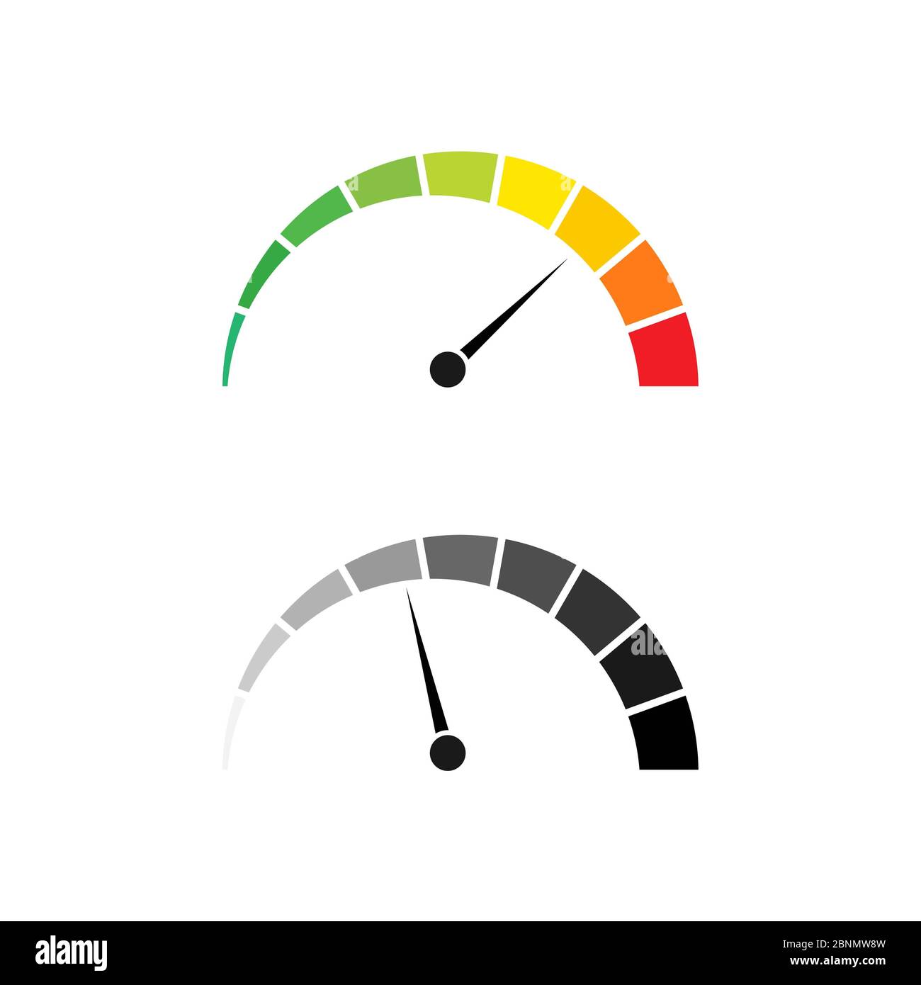Geschwindigkeitstest Internet-Messung. Geschwindigkeitsmesser Symbol schnelles Hochladen Download Bewertung. Schneller Drehzahlmesser beschleunigen. Stockfoto