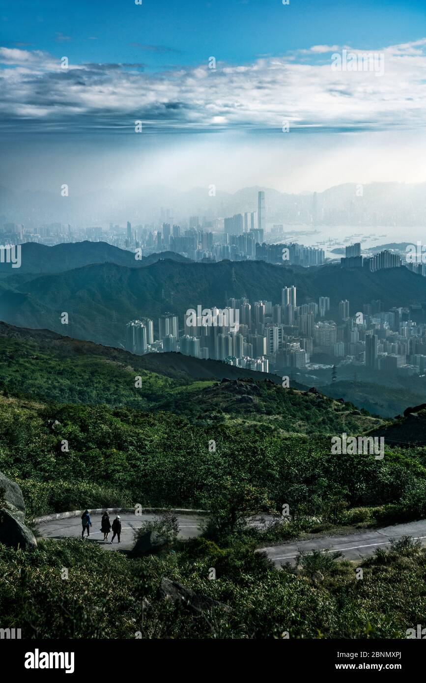 Asien, China, Hongkong, Tai Mo Shan Road Stockfoto