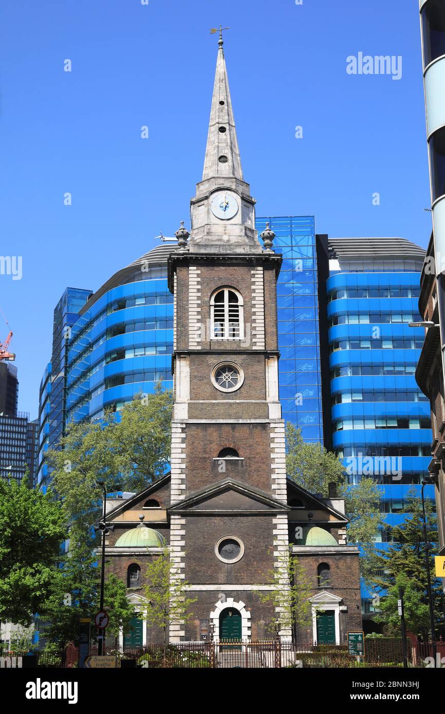 St Botolph ohne Aldgate historische Kirche auf Fenchurch Street, in der City of London, Großbritannien Stockfoto
