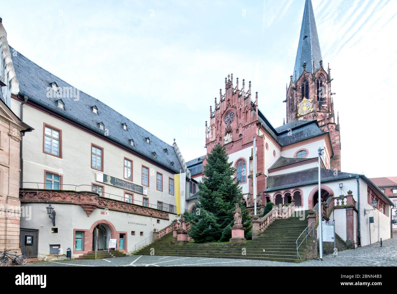 Stiftsmuseum, Tannenbaum, Weihnachten, Aschaffenburg, Franken, Bayern