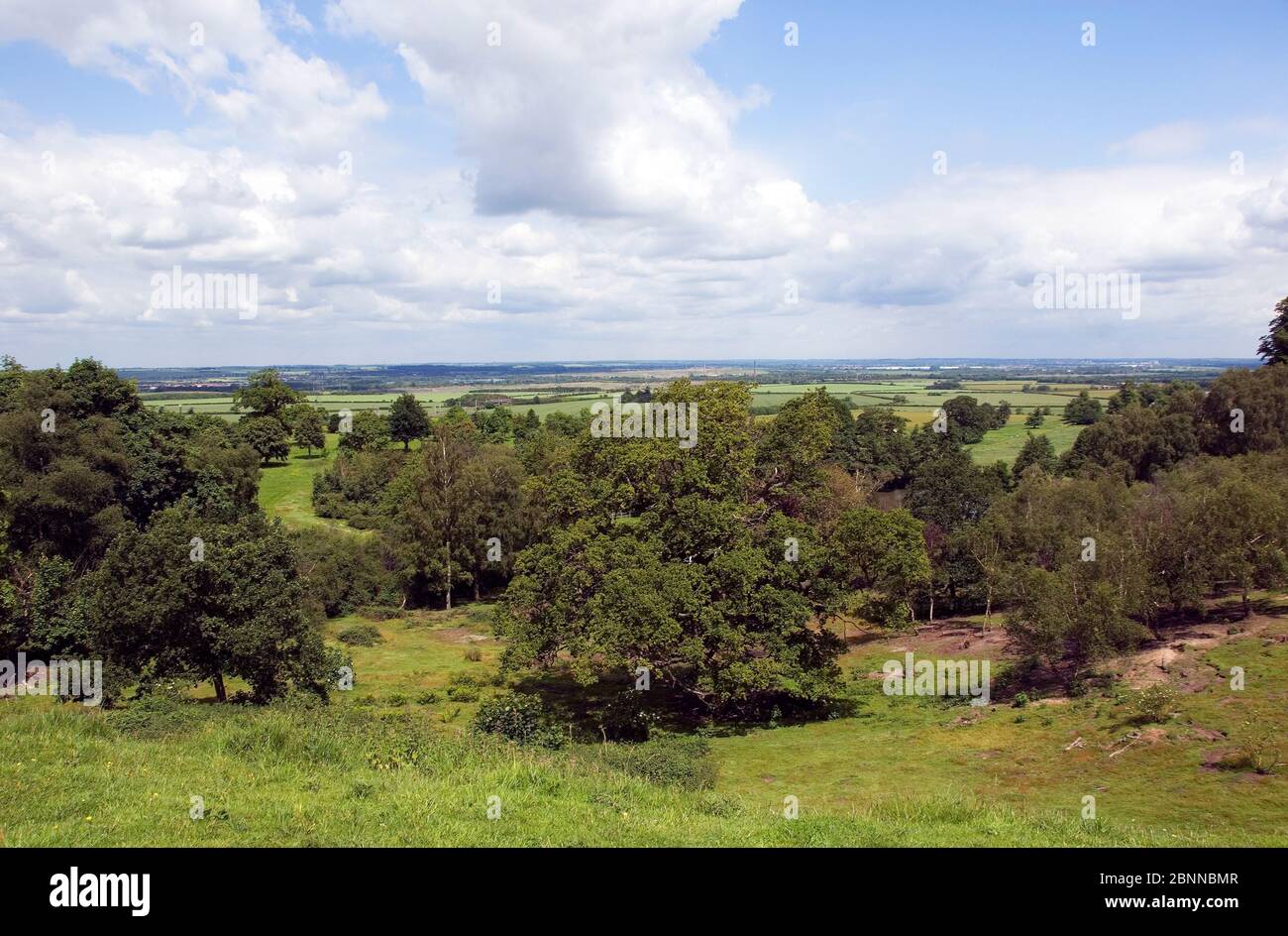 Ampthill Park vista von Greensand Ridge Stockfoto