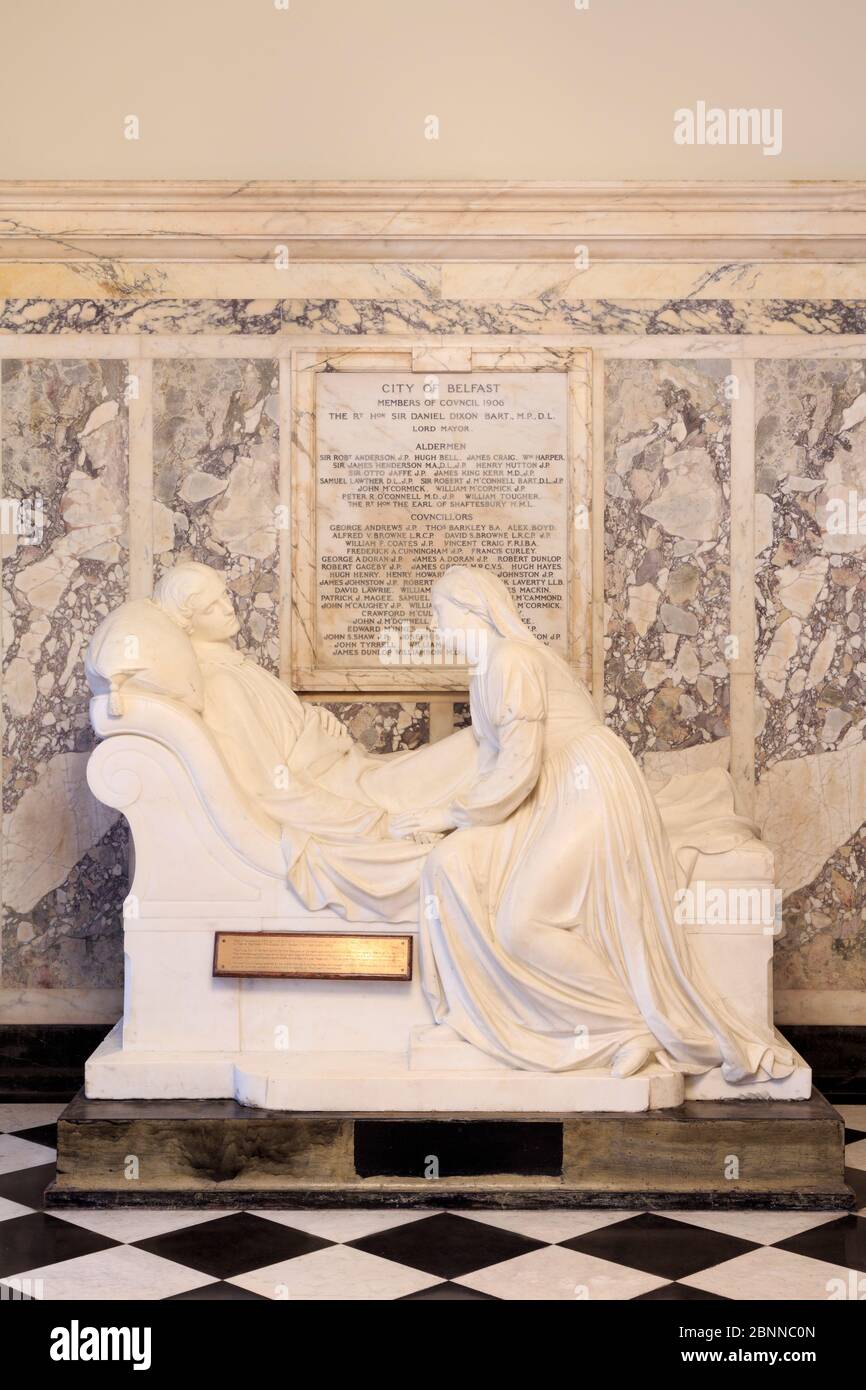 Earl of Belfast Monument in Belfast City Hall, Nordirland, Großbritannien Stockfoto