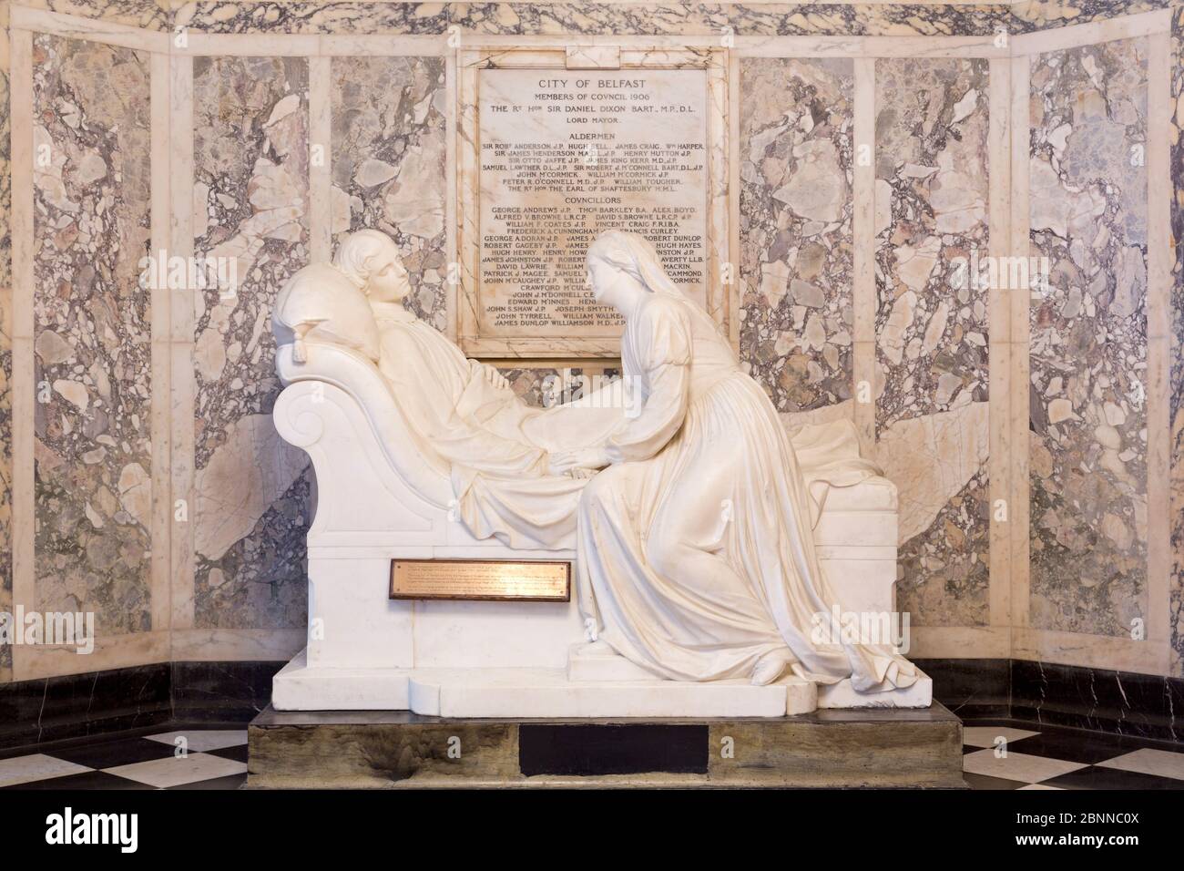 Earl of Belfast Monument in Belfast City Hall, Nordirland, Großbritannien Stockfoto