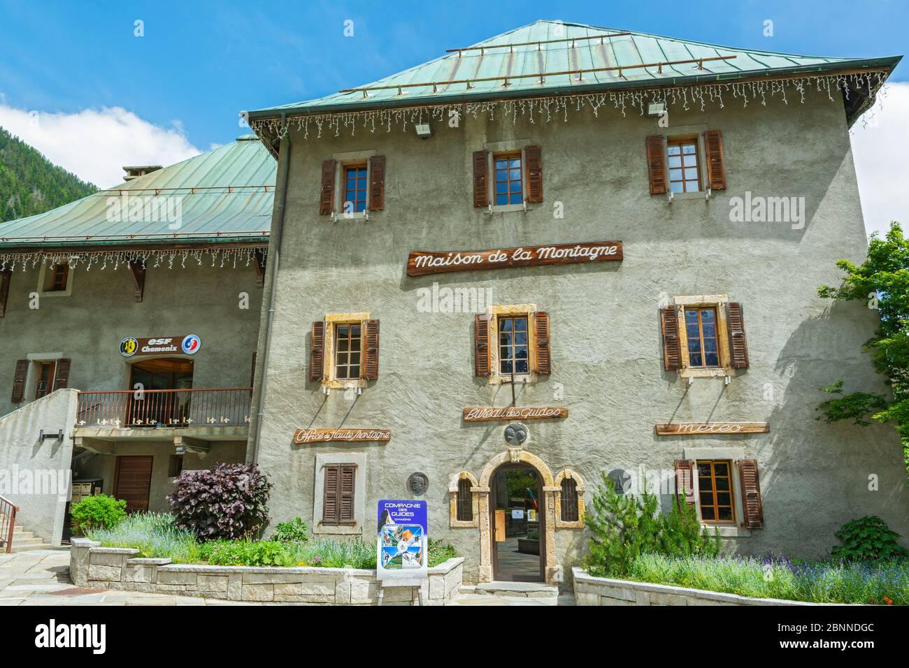 Frankreich, Chamonix, Ende Mai, Maison de la Montagne (Berghaus) Stockfoto