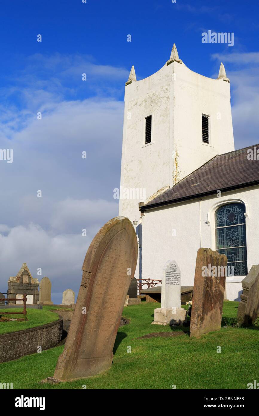 Ballintoy Kirche, Dorf Ballintoy, County Antrim, Ulster, Nordirland, Europa Stockfoto