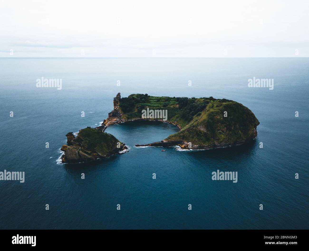 Azoren, Sao Miguel, Insel Vila Franca do Campo Stockfoto