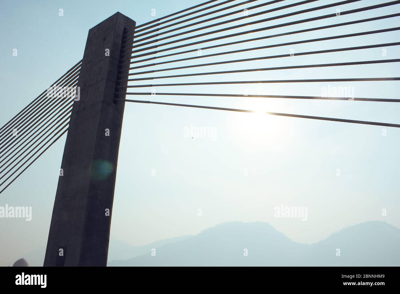 Betonbrücken in Azad Kashmir, Pakistan Stockfoto