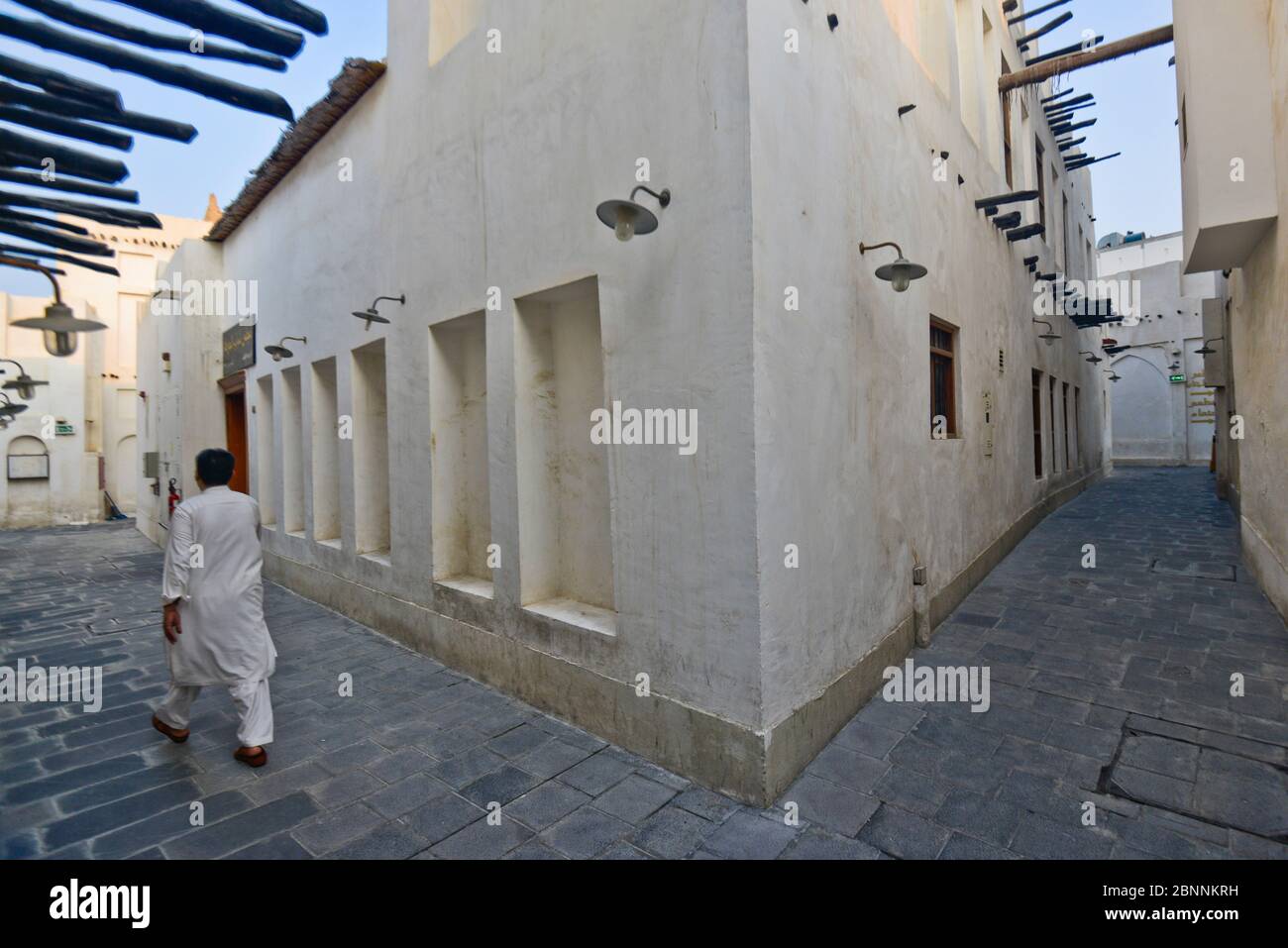 Leere Straßen in Souq Waqif, Doha, Katar Stockfoto