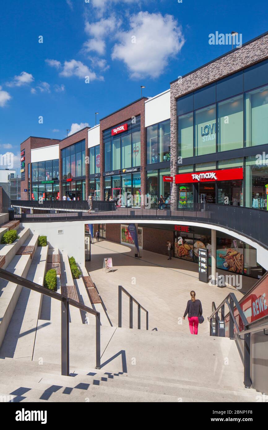 Einkaufspassage Neuer Pferdemarkt, Altstadt, Stade, Niedersachsen ...