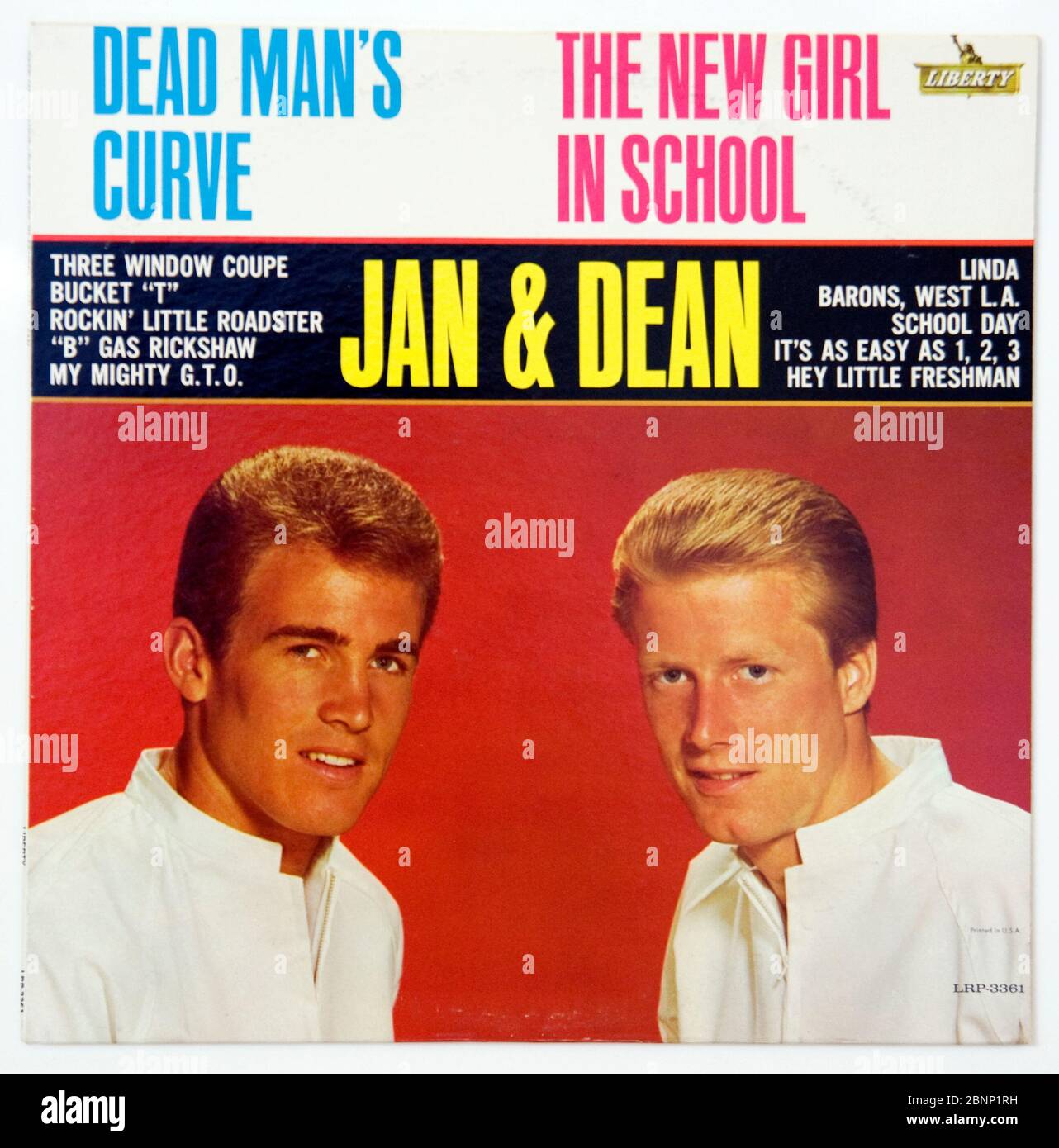 Jan und Dean Album Dead man's Curve auf Liberty Records Stockfoto