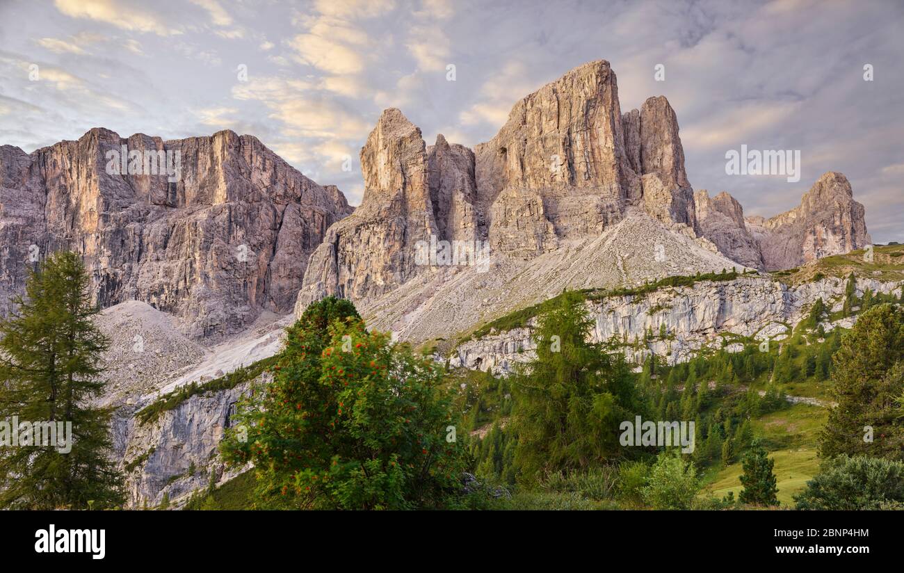 Bruneck Turm, Sellastock, Südtirol, Italien Stockfoto