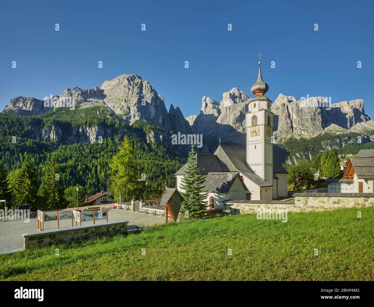Colfosco, Sellastock, Südtirol, Italien Stockfoto