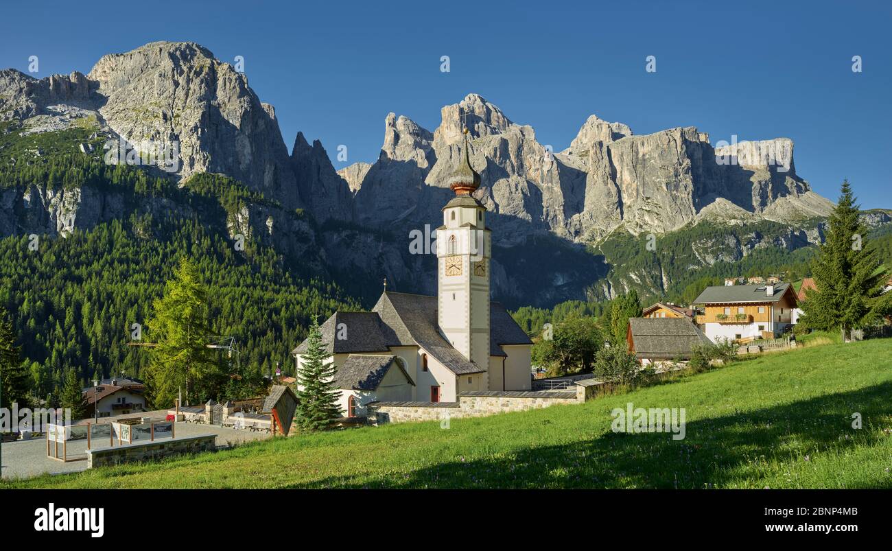 Colfosco, Sellastock, Südtirol, Italien Stockfoto