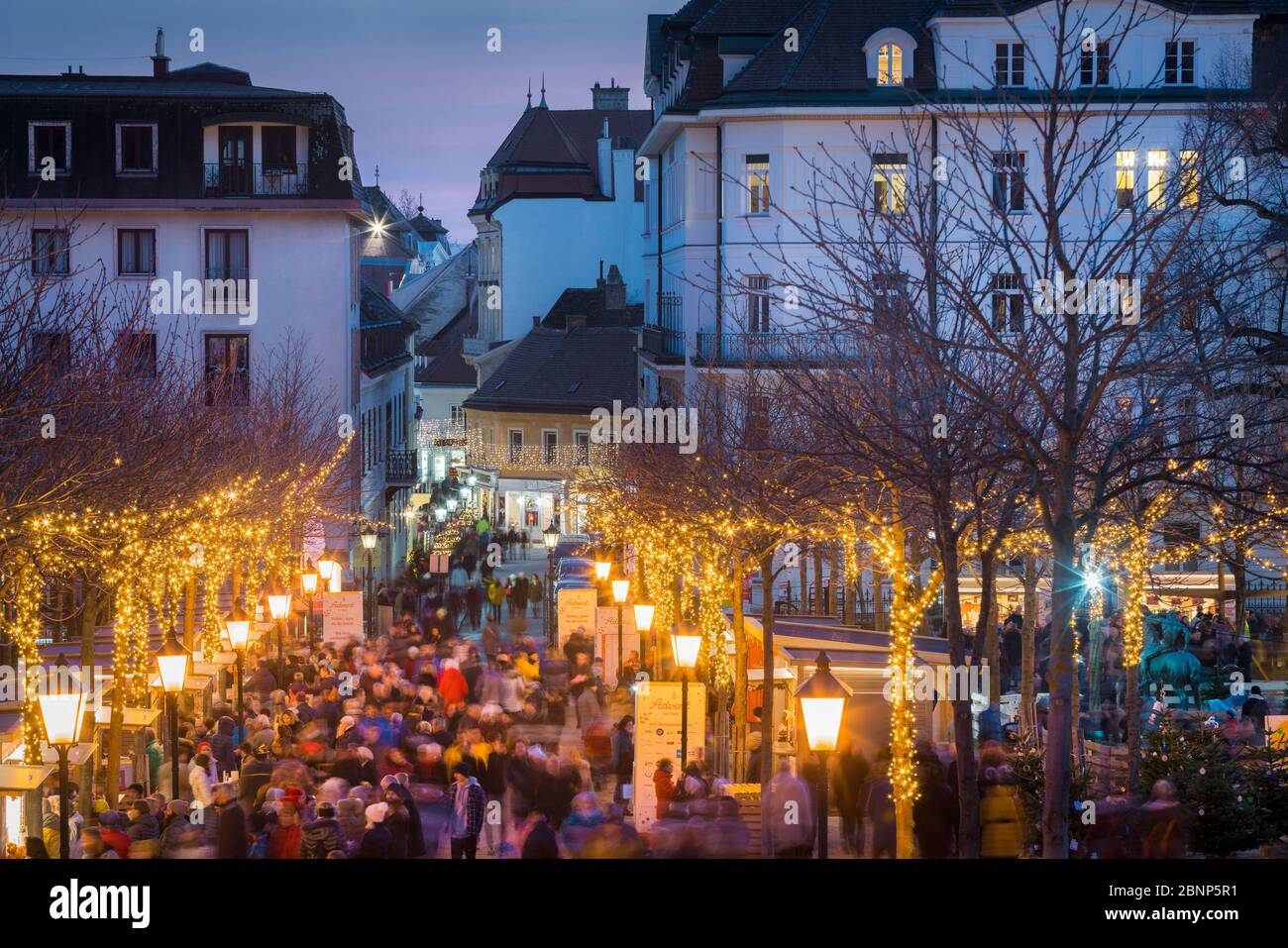 Advent im Park, Baden bei Wien, Niederösterreich, Österreich Stockfoto