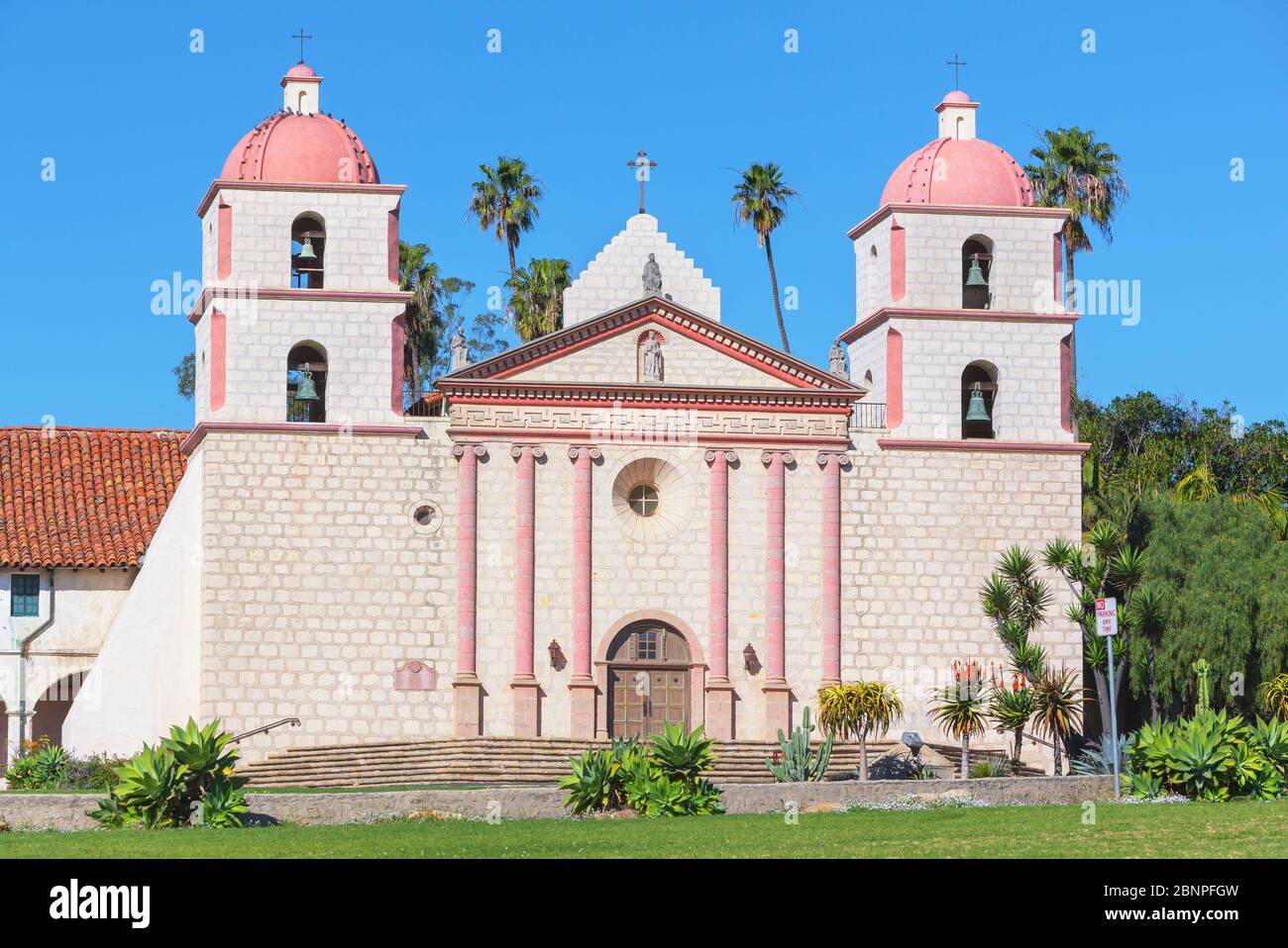 Mission Santa Barbara, Santa Barbara, Kalifornien, USA Stockfoto