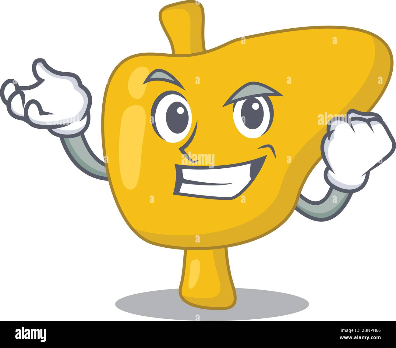 Cartoon bild von gluecklichem gesicht