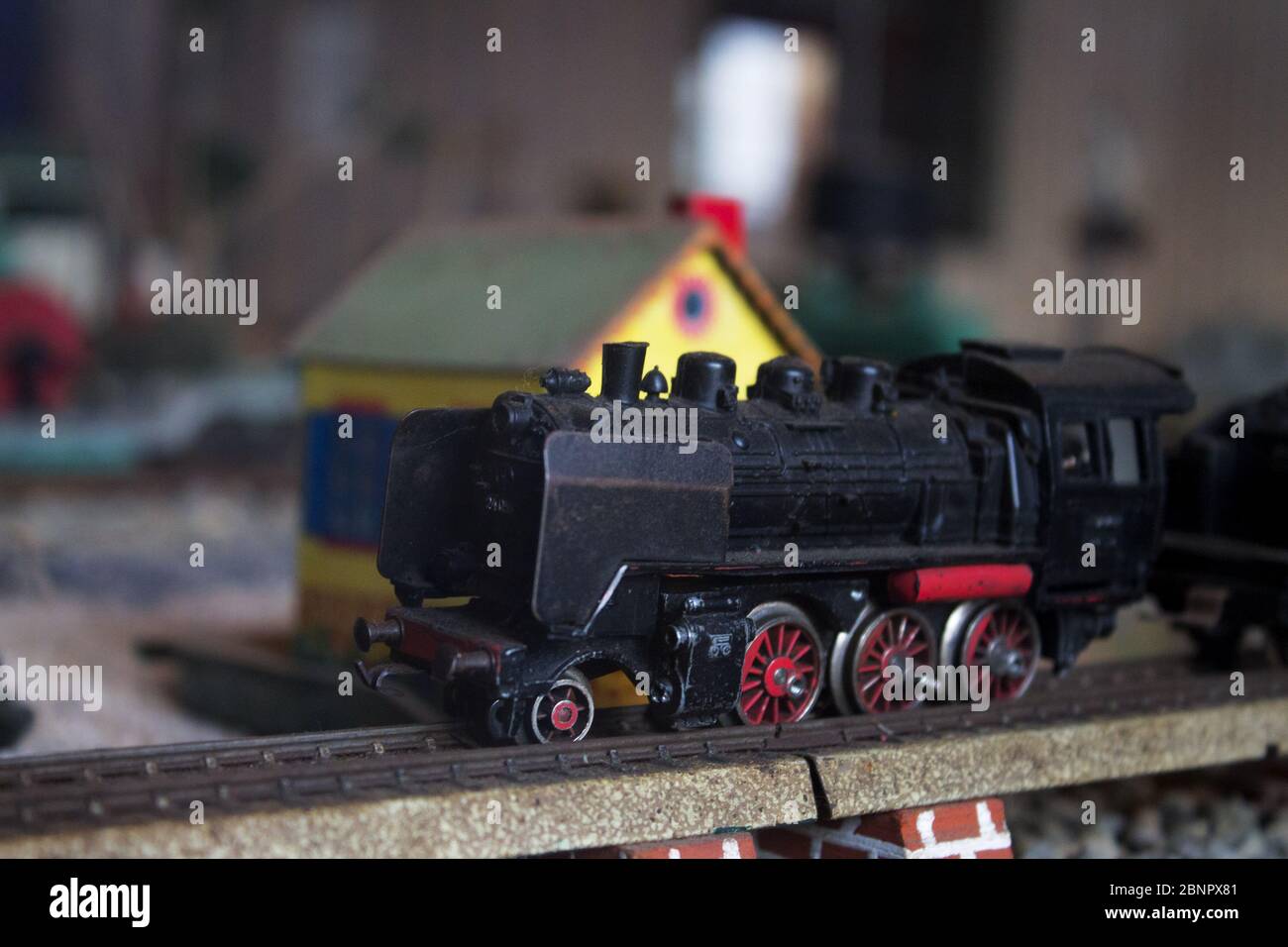 Spielzeugeisenbahn Stockfoto