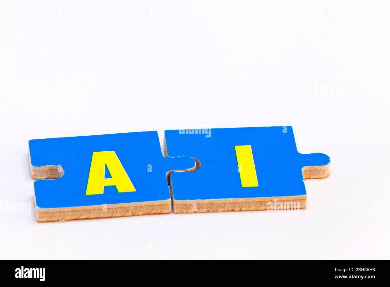 puzzleteile mit dem Text Künstliche Intelligenz Stockfoto