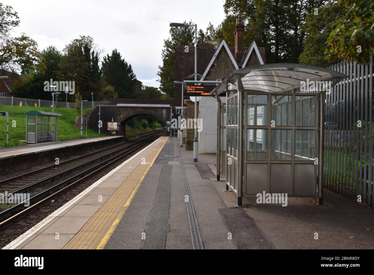 Kenley Railway Station, Surrey. Im Londoner Stadtteil Croydon Stockfoto