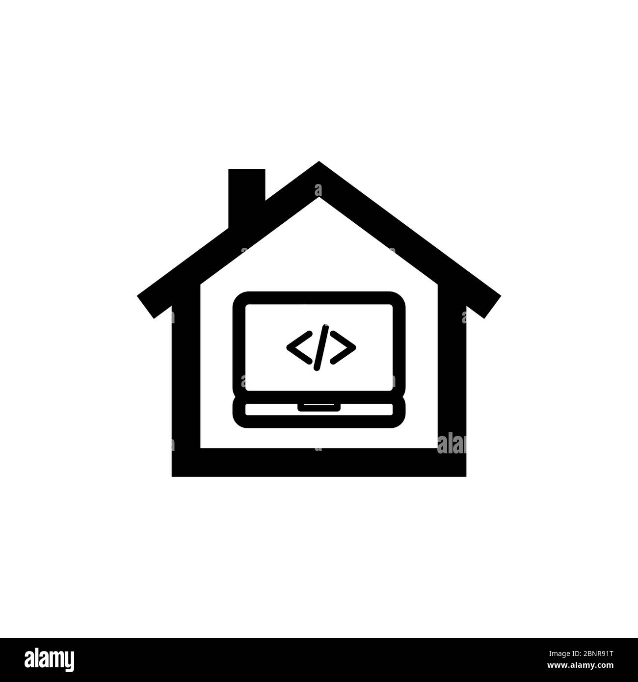 Entwicklung zu Hause Vektor Grafik Design Illustration Stock Vektor