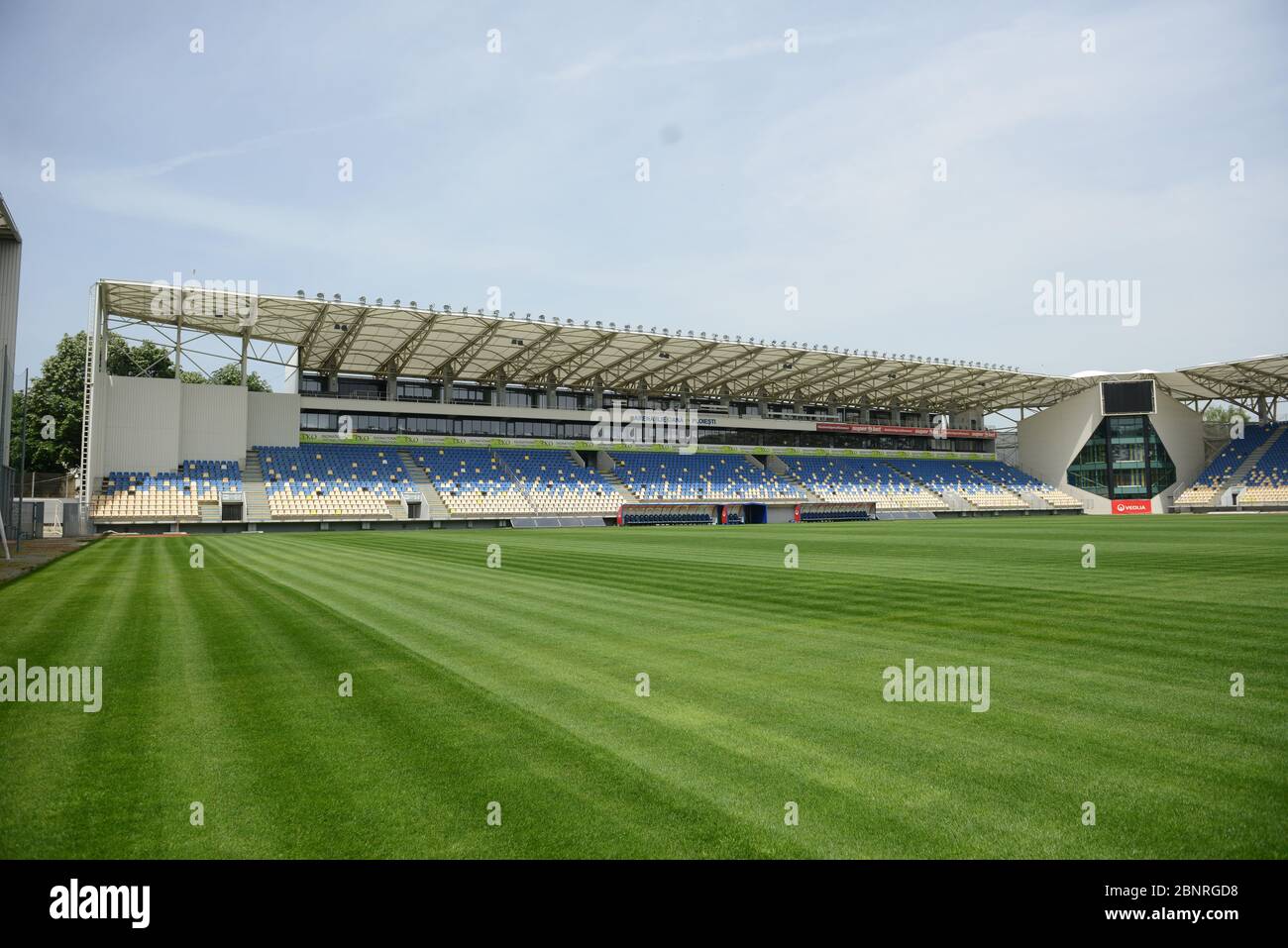 Ilie Oana Stadium, Ploiesti, Rumänien Stockfoto