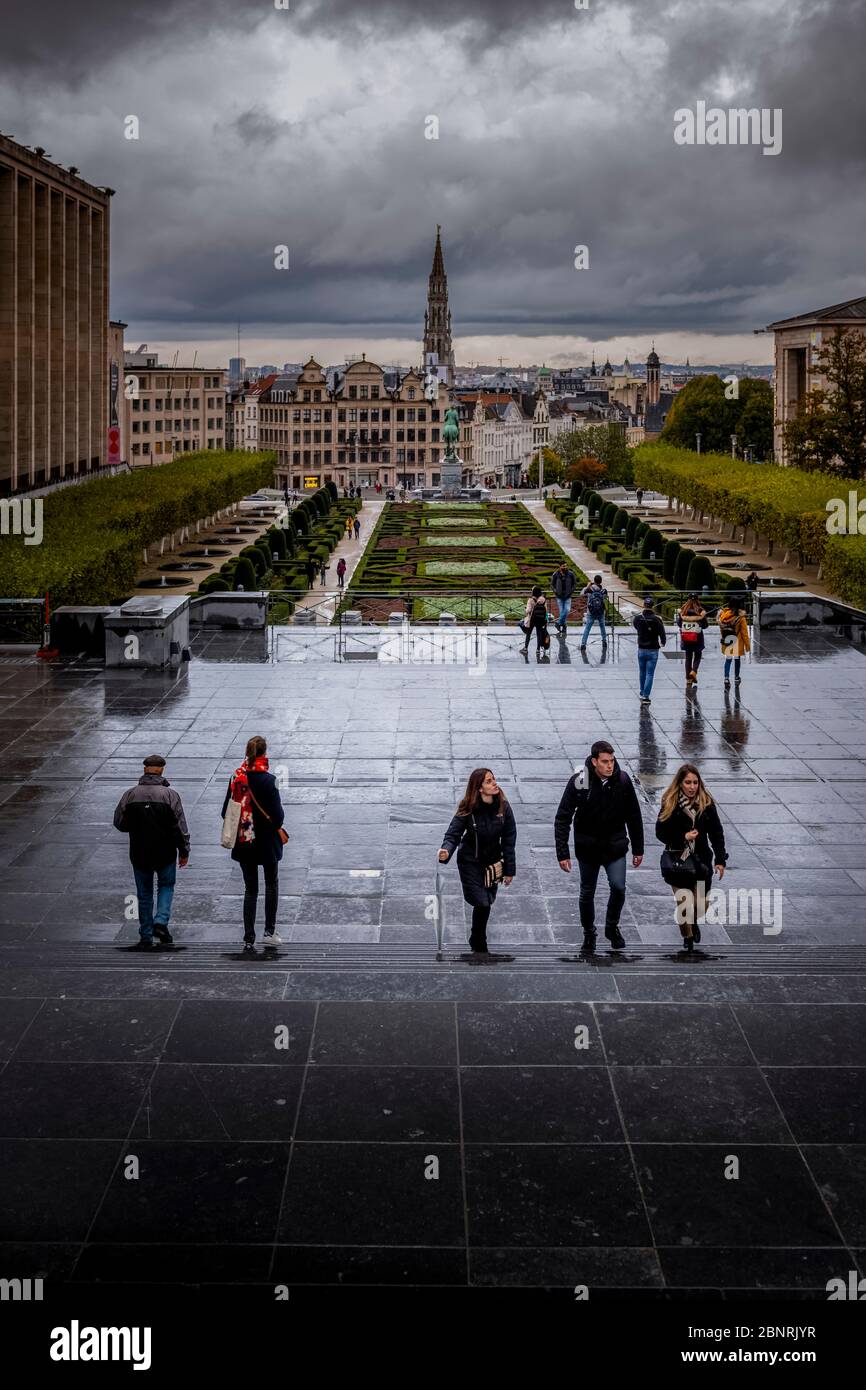 Europa, Belgien, Brüssel, Stadt, Innenstadt, Mont des Arts, Kunstberg Stockfoto