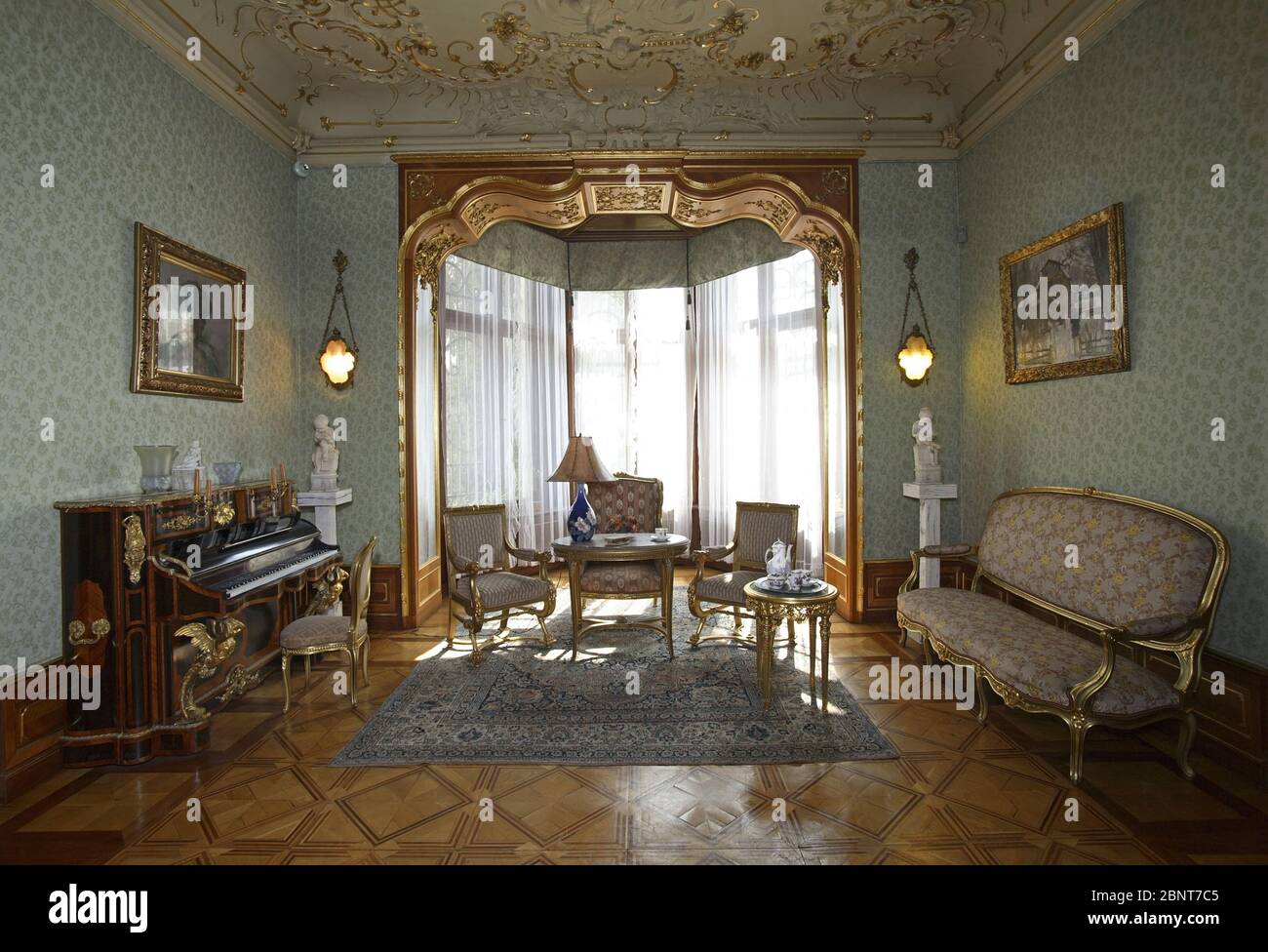 Herbst Schlossmuseum in Lodz. Polen Stockfoto