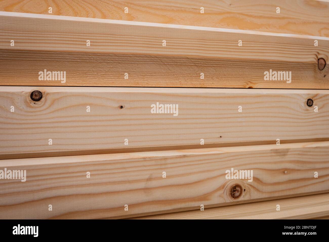 Holzbretter, Bauholz Material Stockfoto