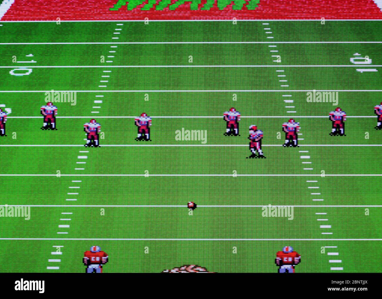Bill Walsh College Football - SNES Super Nintendo - nur zur redaktionellen Verwendung Stockfoto