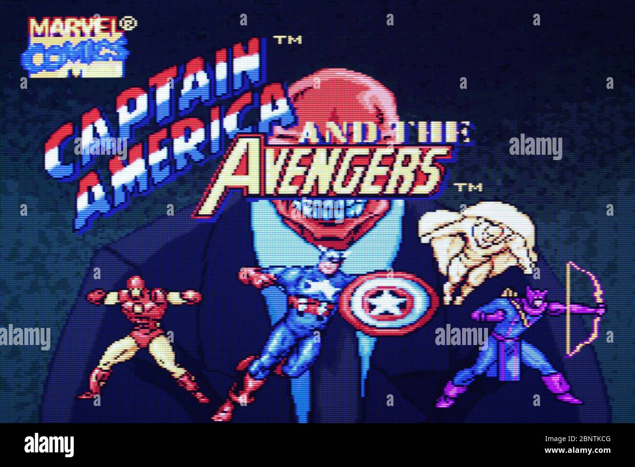 Captain America and the Avengers - SNES Super Nintendo - nur zur redaktionellen Verwendung Stockfoto