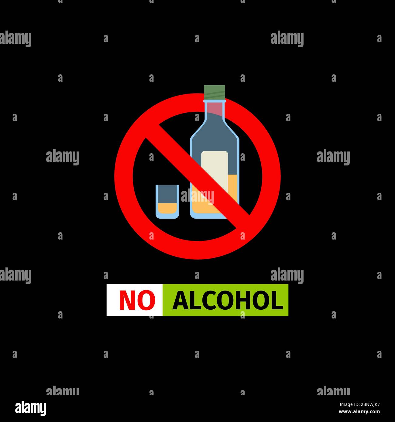 No Alkohol Stock Vektorgrafiken Kaufen Alamy