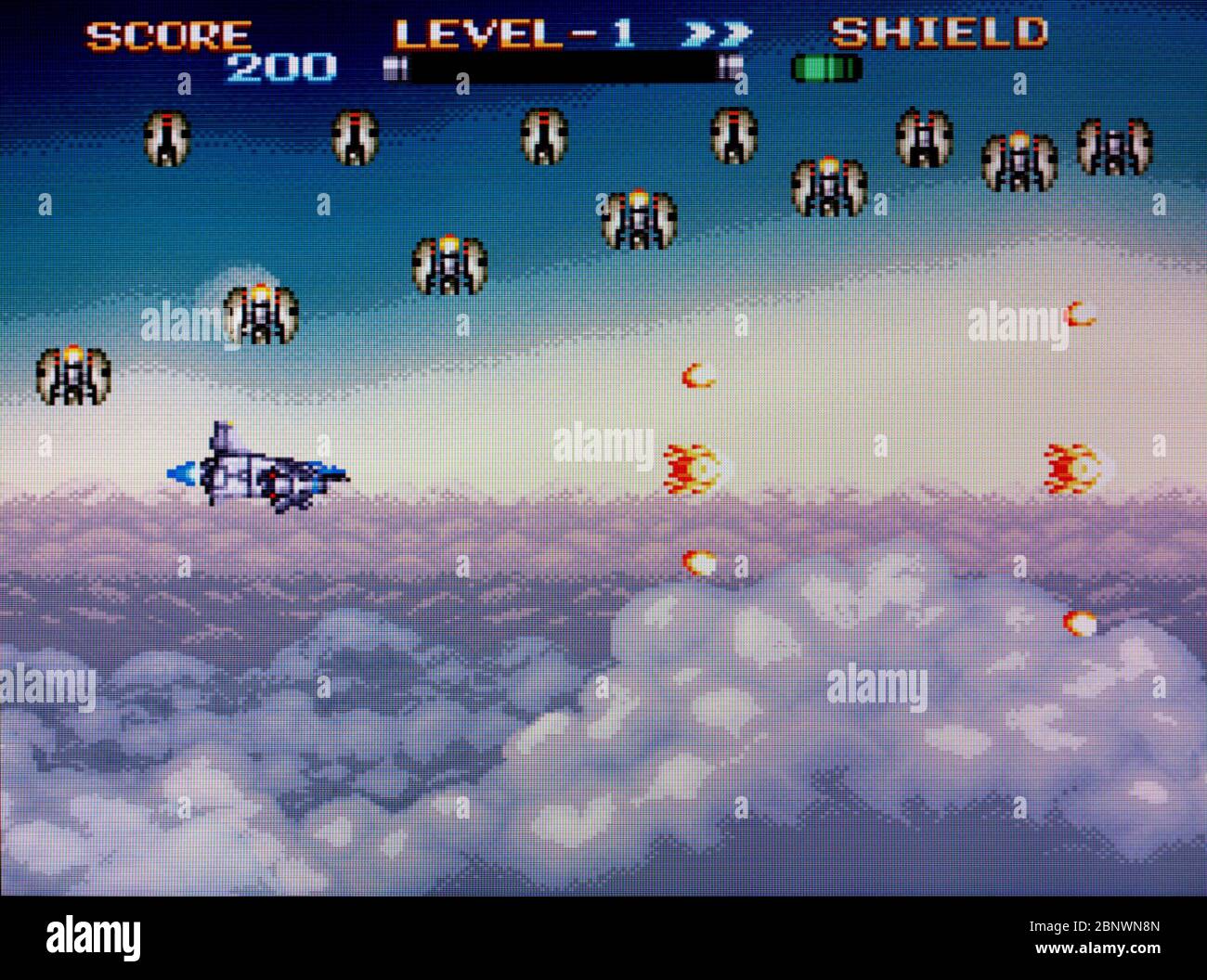 EDF Earth Defense Force E.D.F. - SNES Super Nintendo - nur redaktionelle Verwendung Stockfoto