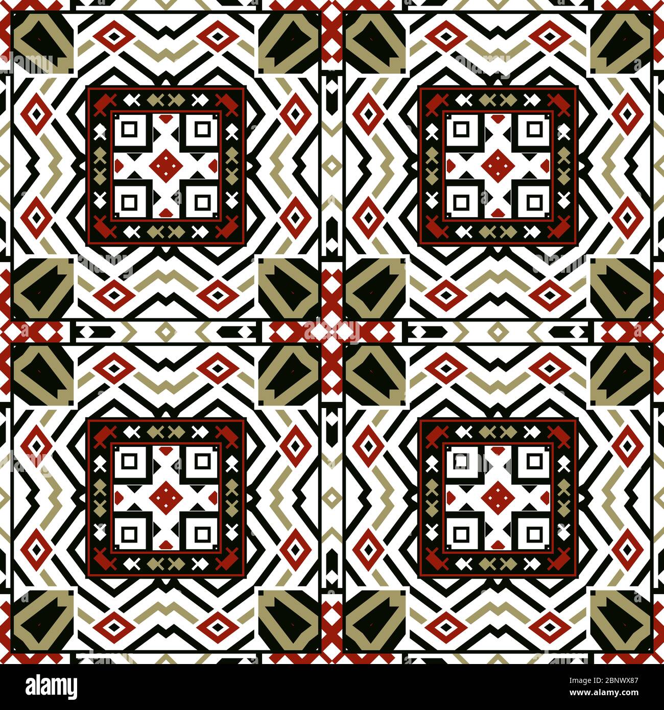 Geometrische ethnischen orientalischen nahtlose Muster Traditional Design für Hintergrund, Teppich, Tapete, Kleidung, Verpackung, Batik, Stoff und Textil. Stockfoto