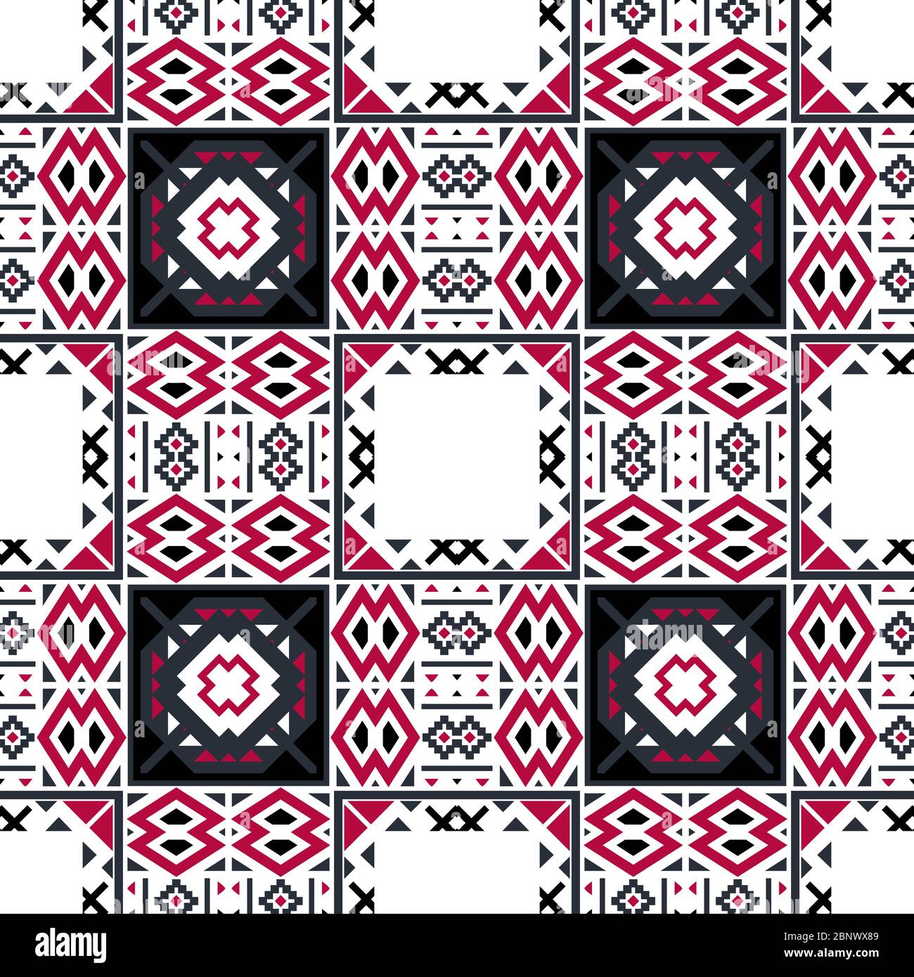 Geometrische ethnischen orientalischen nahtlose Muster Traditional Design für Hintergrund, Teppich, Tapete, Kleidung, Verpackung, Batik, Stoff und Textil. Stockfoto