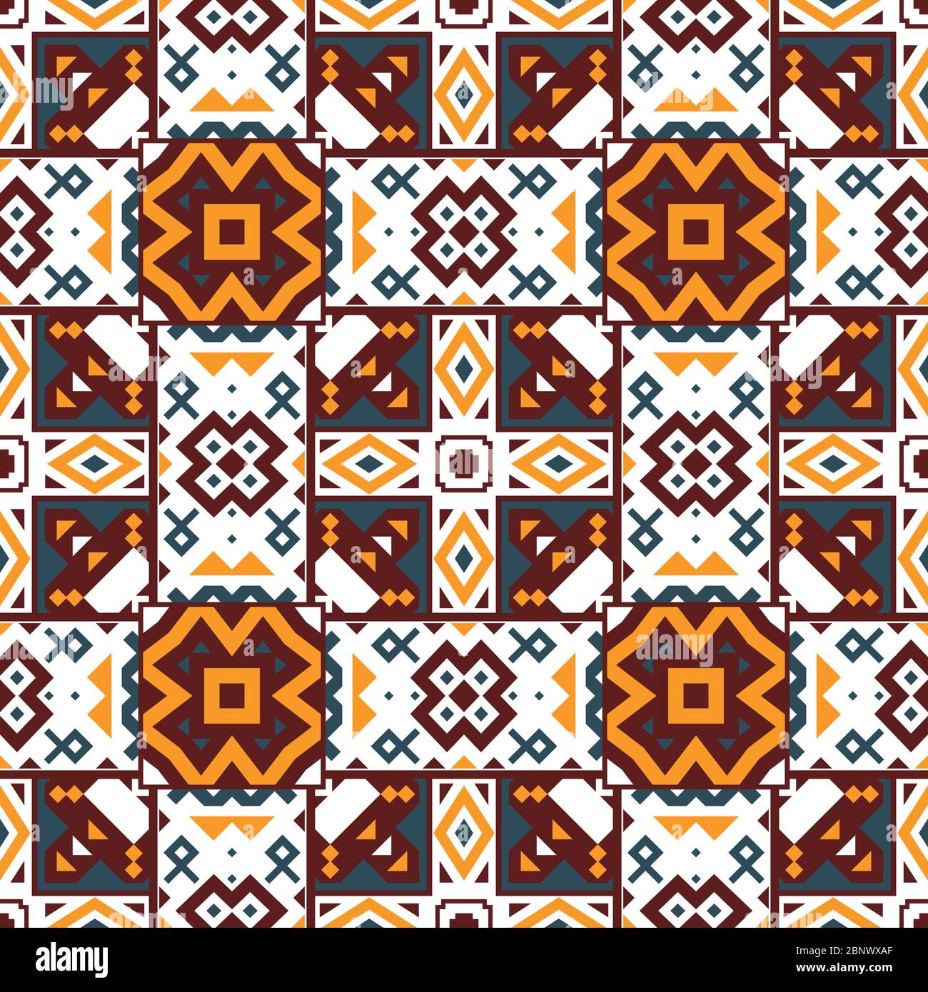 Geometrische ethnischen orientalischen nahtlose Muster Traditional Design für Hintergrund, Teppich, Tapete, Kleidung, Verpackung, Batik, Stoff und Textil. Stockfoto