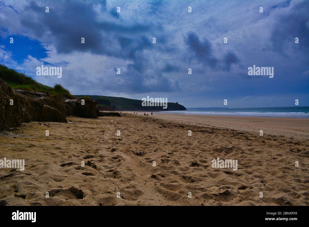 Praa Sandstrand in Cornwall, Großbritannien Stockfoto