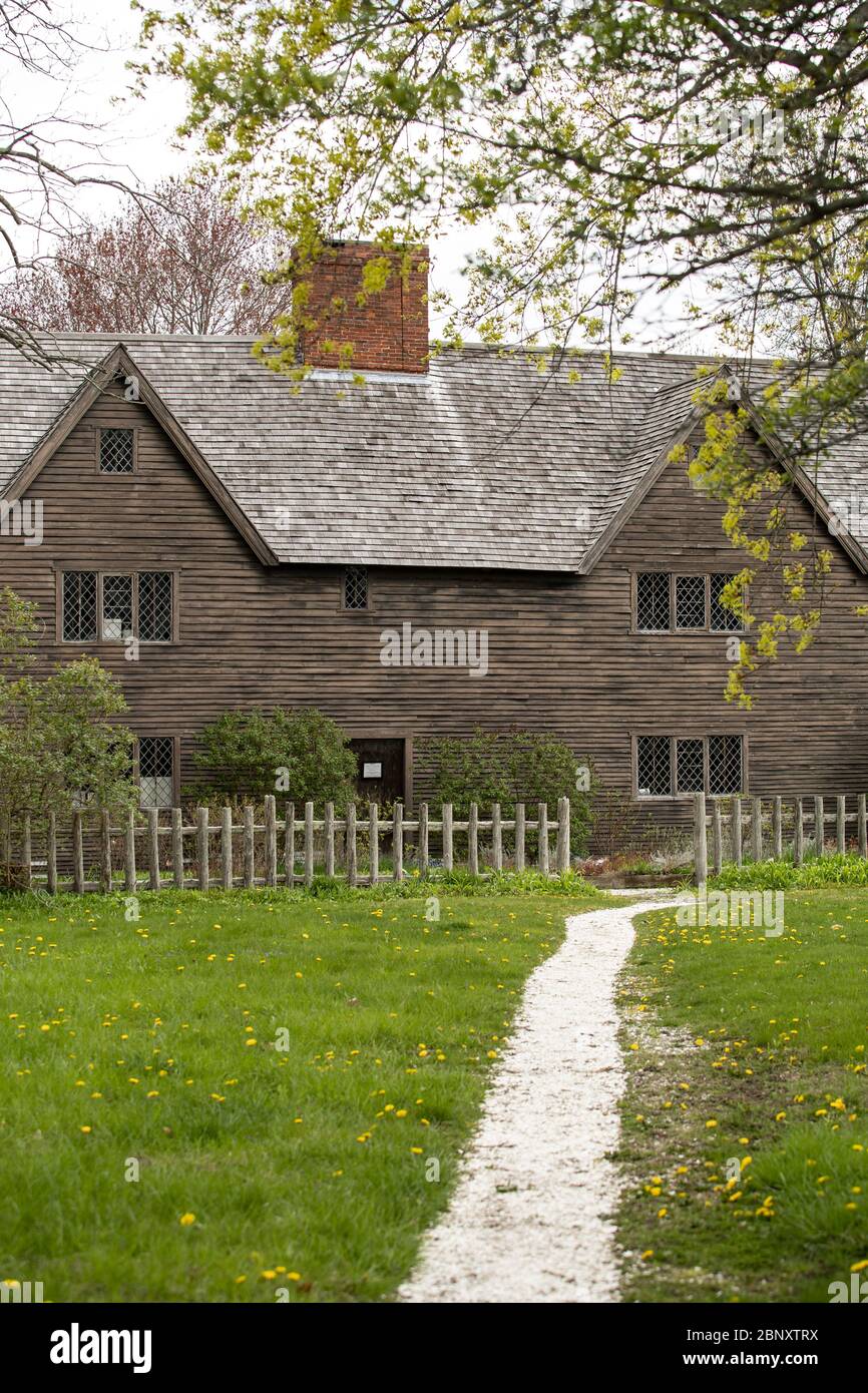 Es ist ein historisches Museumshaus aus dem 17. Jahrhundert. Es liegt im Zentrum von Ipswich und wurde im Laufe der Jahre immer wieder neu und renoviert. Tour Stockfoto