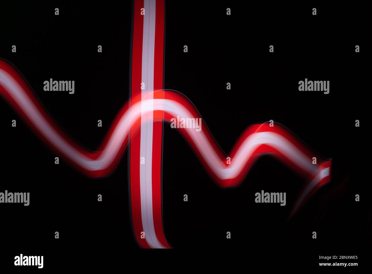 Schöne Lichtmalerei Fotografie Stockfoto