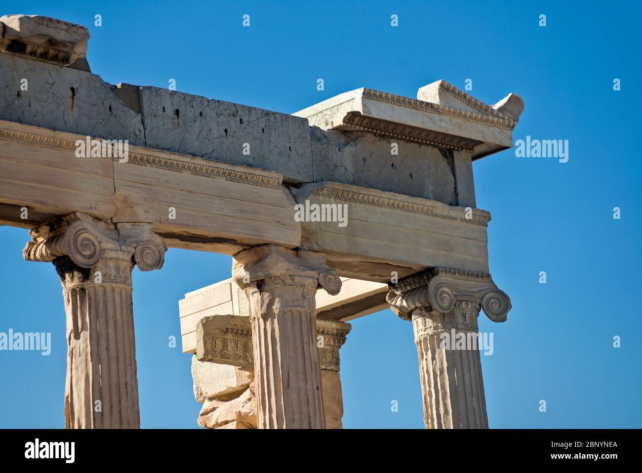 Das Erechtheion. Akropolis von Athen, Griechenland Stockfoto