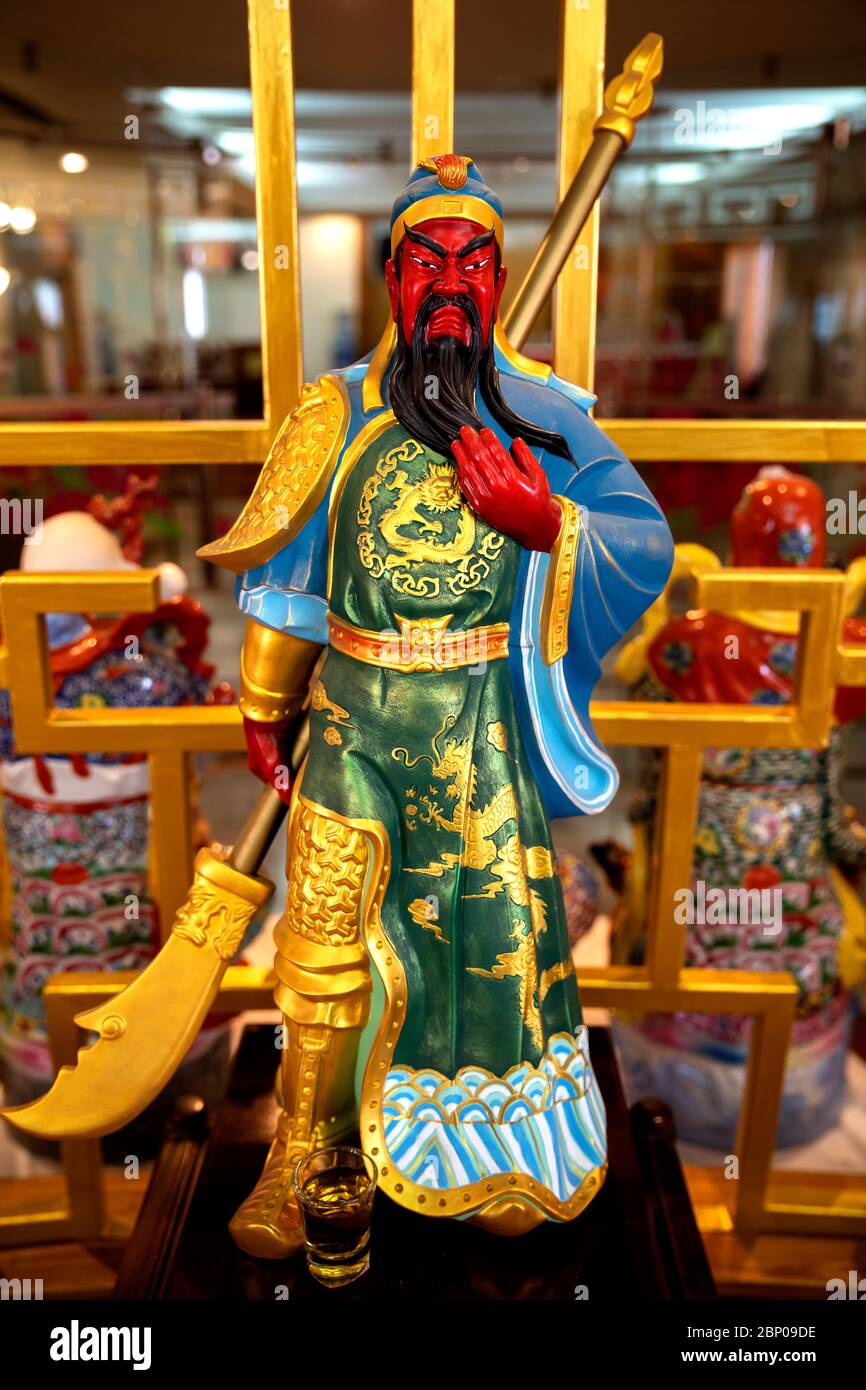 Guan Yu, der chinesische Kriegsgott Stockfoto