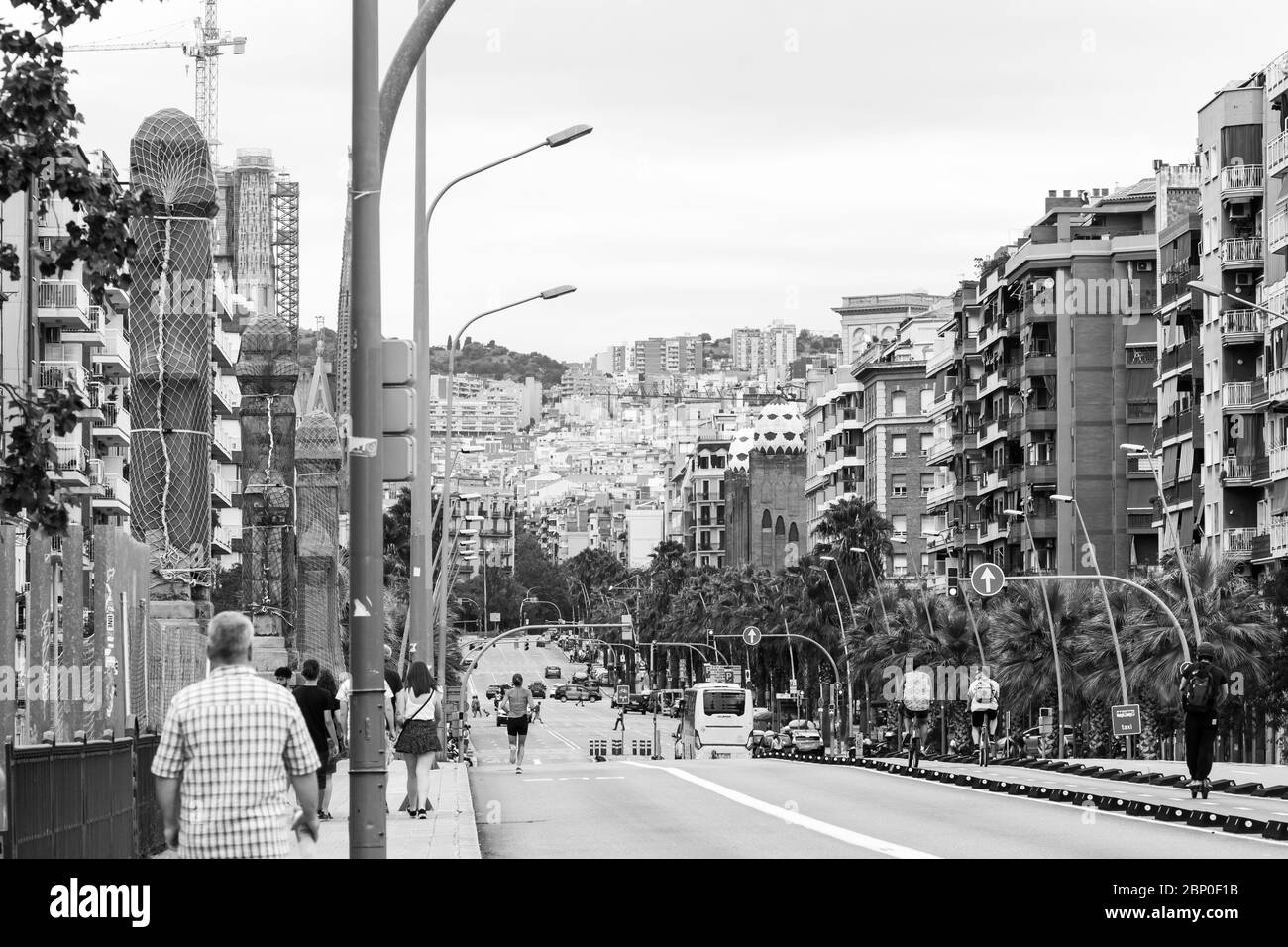 Barcelona-Straßen Stockfoto